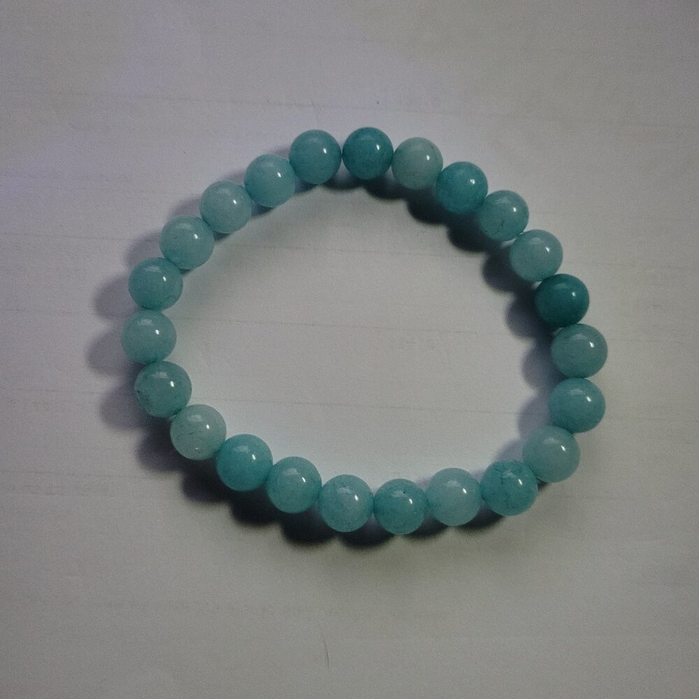 Aquamarine Beaded Bracelet